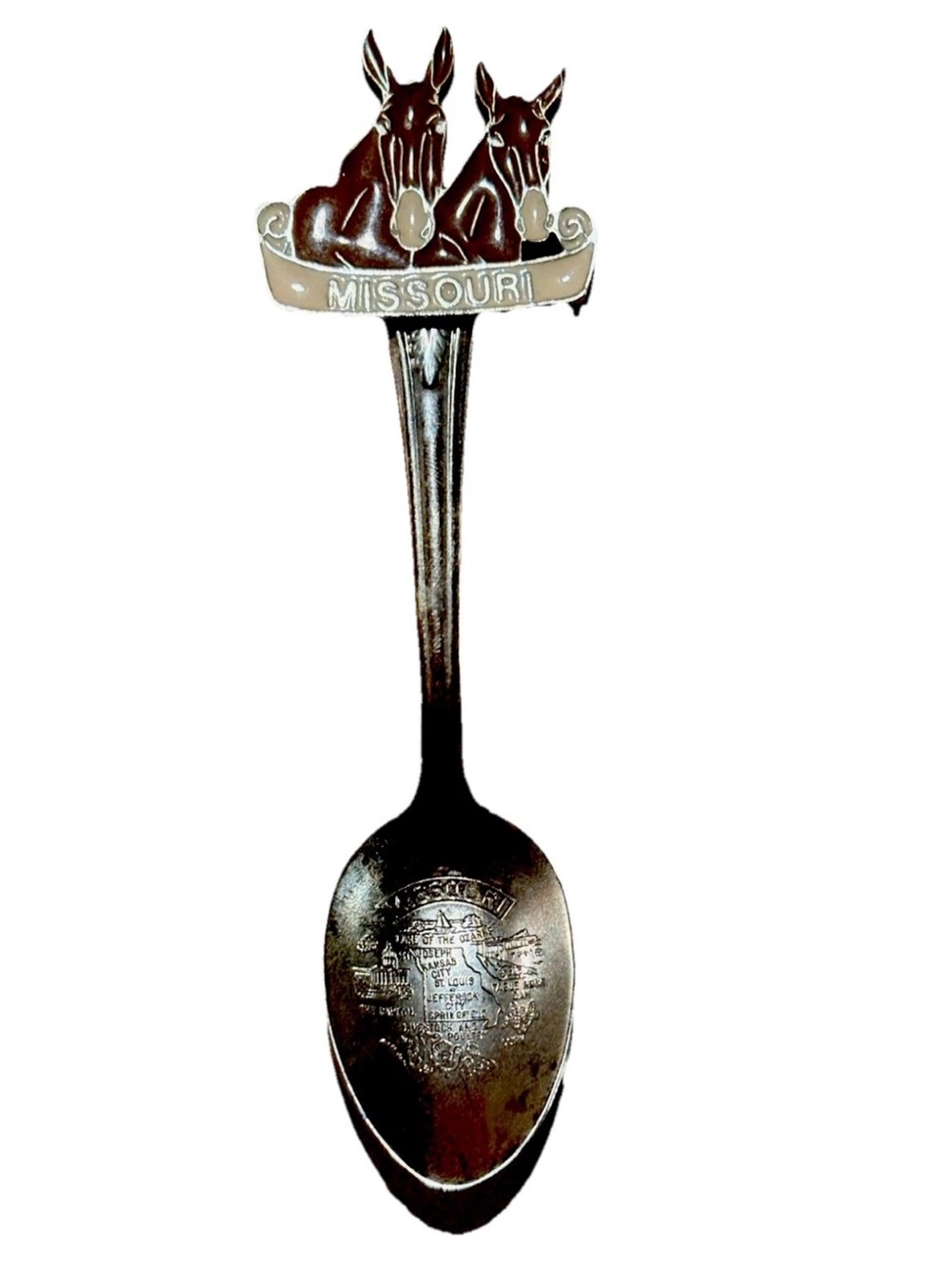 Missouri Collectible Silver-Tone Donkey Spoon